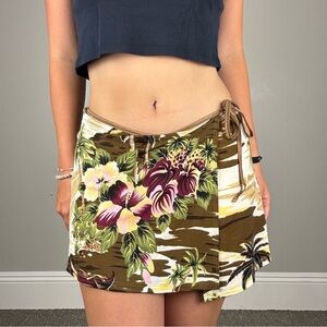 y2k floral mini skirt